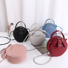 Load image into Gallery viewer, New Fashion Women Bag Mini Round Handbag PU Leather Ladies Crossbody Bag Simple Circular Messenger Bag Bolsas Feminina
