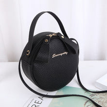 Load image into Gallery viewer, New Fashion Women Bag Mini Round Handbag PU Leather Ladies Crossbody Bag Simple Circular Messenger Bag Bolsas Feminina
