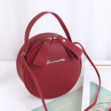 Load image into Gallery viewer, New Fashion Women Bag Mini Round Handbag PU Leather Ladies Crossbody Bag Simple Circular Messenger Bag Bolsas Feminina
