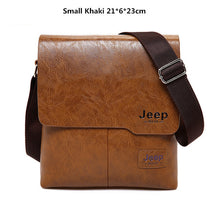 Load image into Gallery viewer, Men Tote Bags Set JEEP BULUO Famous Brand New Fashion Man Leather Messenger Bag Male Cross Body Shoulder Business Bags For Men
