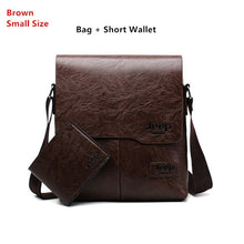 Load image into Gallery viewer, Men Tote Bags Set JEEP BULUO Famous Brand New Fashion Man Leather Messenger Bag Male Cross Body Shoulder Business Bags For Men
