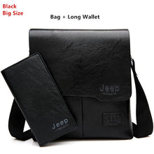 Load image into Gallery viewer, Men Tote Bags Set JEEP BULUO Famous Brand New Fashion Man Leather Messenger Bag Male Cross Body Shoulder Business Bags For Men
